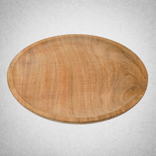 Assiette médiévale bois 23 cm assiette bois massif rustique viking artisanale