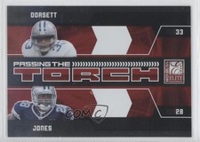 2009 Donruss Elite Passing the Torch Red /999 Tony Dorsett Felix Jones HOF 0a1