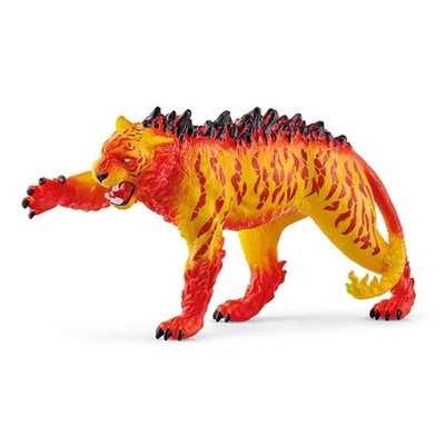 Schleich 70148 Eldrador Creature FIRE LAVA TIGER 2.75'' H X 4'' L 2022 ACTION FIG