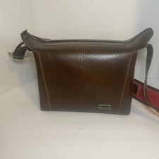 Vintage MARSAND Brown Camera Bag Case With Sh...
