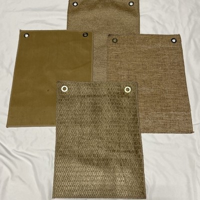 Drexel Heritage Upholstery Fabric - Umber Gold Tones 4 piece 12''x11.5'' Lot #2