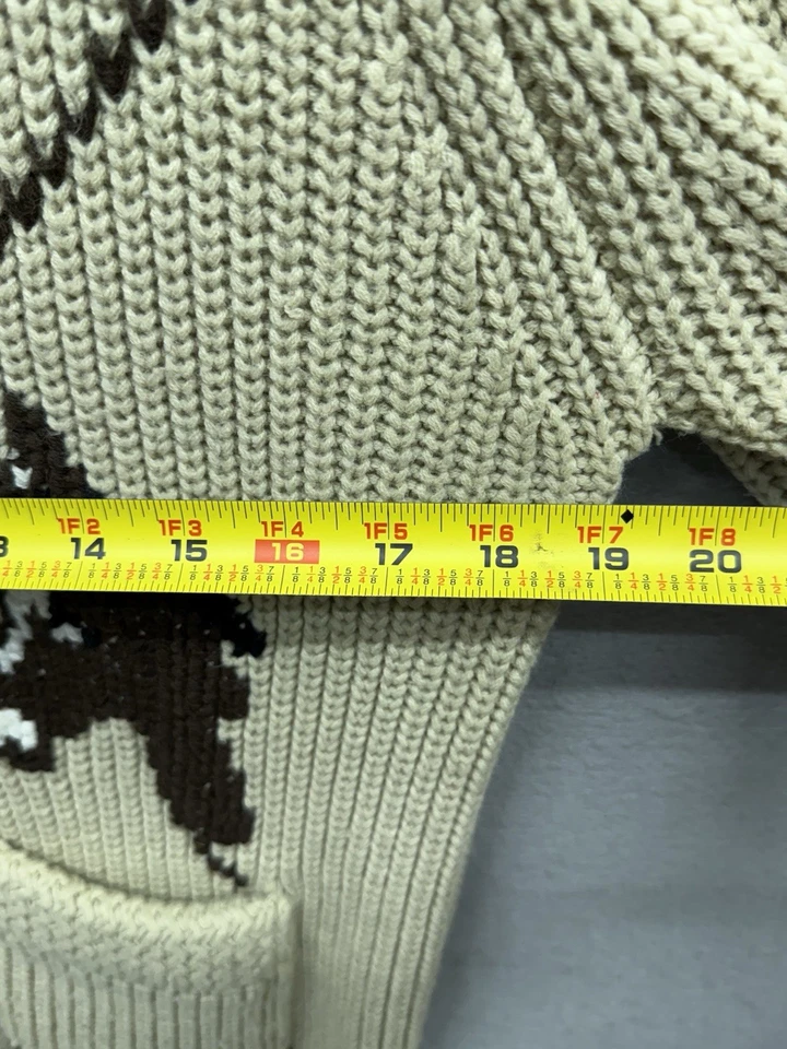 Cardigã vintage Miller mistura mista cavalo zíper tamanho S rodeio western country anos 70’ - Imagem 4 de 4