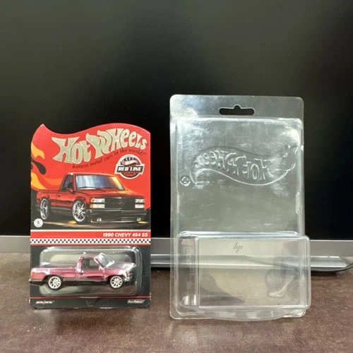 Hot Wheels Red Line Club 1990 Chevy 454 SS Red Black 1:64 Diecast Pickup
