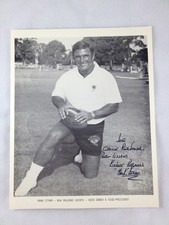 NFL 1976 Hank Stram, New Orleans Saints White Border Autographed Football Photo