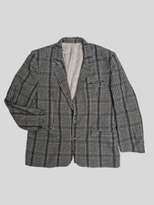 Blazer uomo vintage Carrera made in Italy grande/UK 42 con bottoni utility lana 