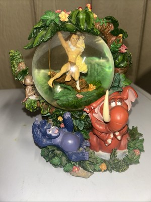 Disney Tarzan & Jane Snow Globe Swept Away Westland Gifts Two Worlds Perfect HTF