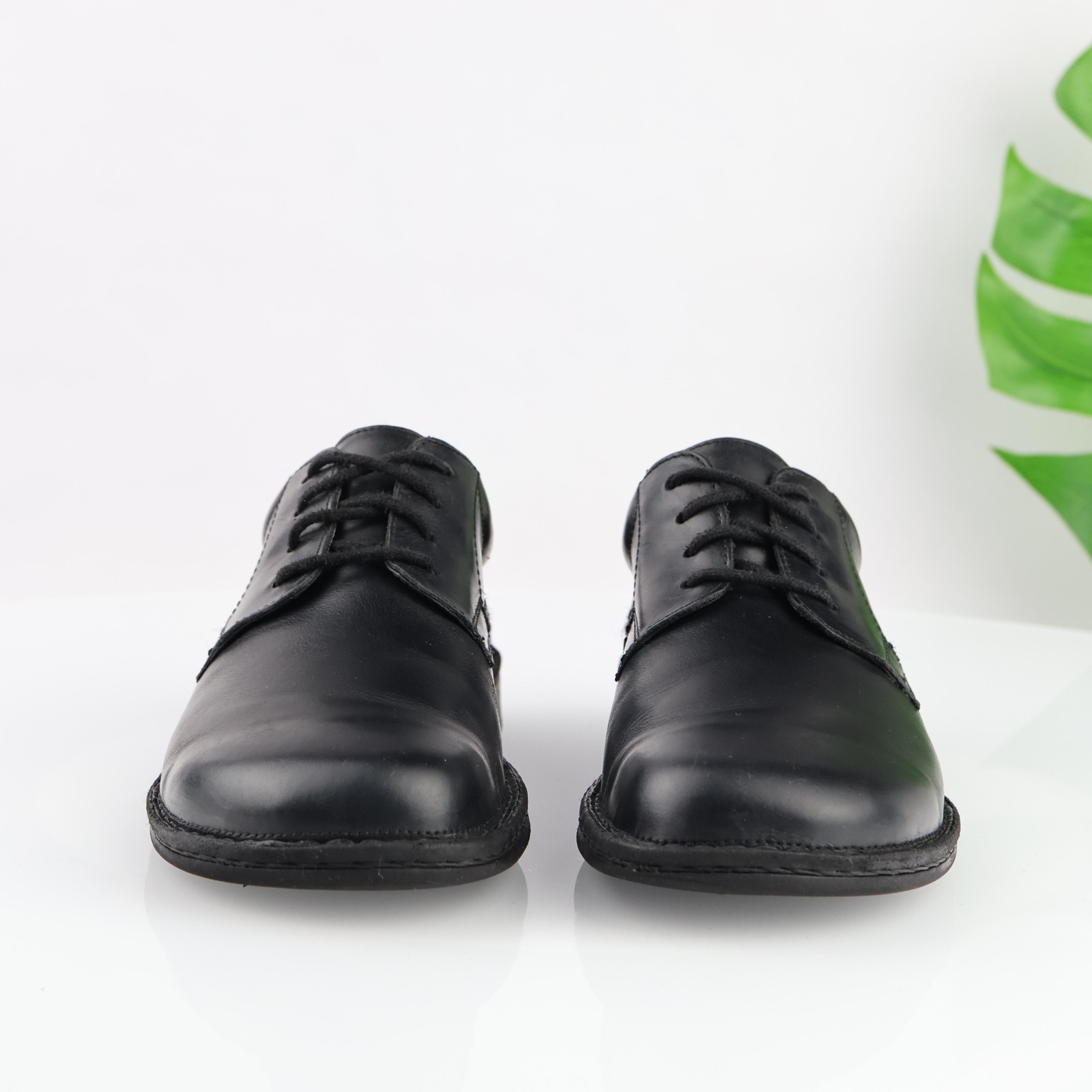 Birkenstock Footprints Mens Oxford Shoes Size 42 9 Black Leather Comfort Walking