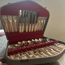 CPW EPNS Vintage 24 Piece Stainless Steel Cutlery Set Pre Owned 