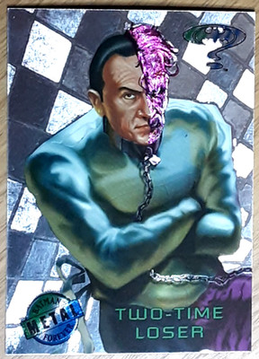 1995 Batman Forever Silver Flasher Card 56 TWO-TIME-LOSER.