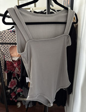 Women's Beige and Ivory Stretch One Piece Bodysuit set of 2. Size M