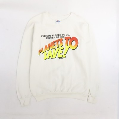 Vintage I've Got Planets To Save Crewneck Sweatshirt Size XL 90s