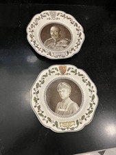 Wedgwood King George V & Queen Mary Silver Jubilee Plates
