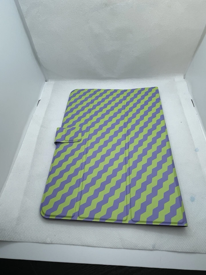 Funda universal para tablet para niños de 7-11 pulgadas a prueba de golpes con base patrón púrpura verde Foto 2 de 4