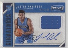 2015-16 Panini Threads Rookie Signatures 87/199 Justin Anderson #RTS-JA Auto a0s