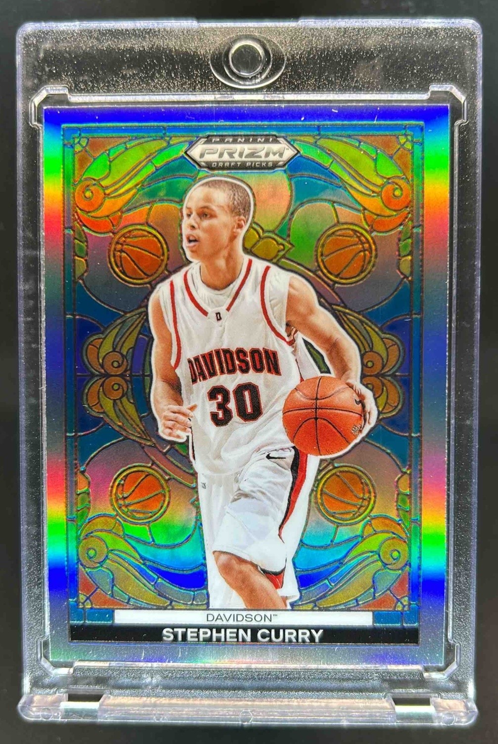 2024 Prizm Draft Picks Collegiate Stephen Curry Stained Glass #2