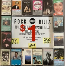 LOT ALL $1 BARGAIN BIN BUY $25 GET FREE SHIPPING MAKE YOUR CASSETTE TAPE ROCK