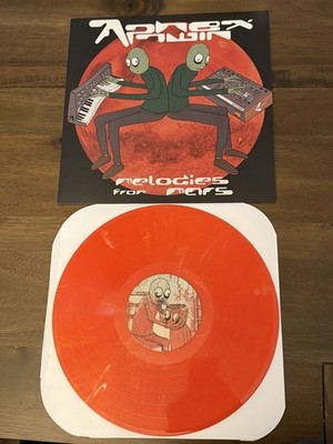 APHEX TWIN - MELODIES FROM MARS LP VINYL - RED WHITE MARBLE - NOT MOONSHAKE