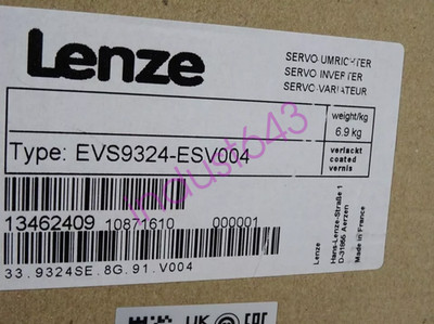 EVS9324-ESV004 NEW LENZE SERVO DRIVE EVS9324ESV004 With Safety Relay Terminals