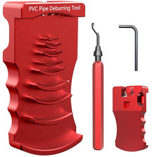 PVC Pipe Deburring Tool Set 9-in-1 Adjustable...