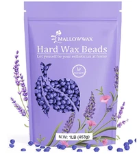 Hard Wax Beads, Wax Beans for Hair Removal, Natural Lavender, Stripless, Coarse 