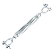 Heavy Duty Turnbuckle, (M8, Silver)(1 Pcs), Carbon Steel Jaw and Jaw Turnbuckle