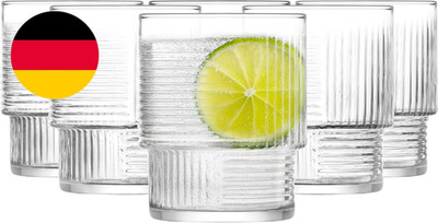 Glasmark KROSNO 1992 Gläser Set Trinkgläser Cocktailgläser 6 Stück Niedrig Spülm