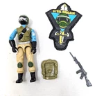 GI JOE ARAH Steel Brigade Figure Version C Mail Away w/ patch pack & rifle 1987