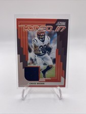 2025 Panini Score - Chase Brown - Zoned-In Jersey Patch - Cincinnati Bengals