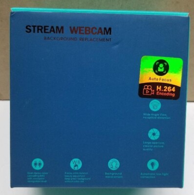 Jiffy Stream Webcam Background Replacement H.264 Encoding Auto Focus FHD 1080P
