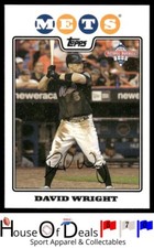 2008 Topps #2 David Wright New York Mets Baseball Card