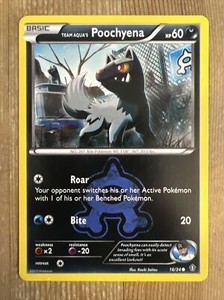 Pokémon TCG Team Aqua’s Poochyena Double Crisis 16/34 Regular Common LP