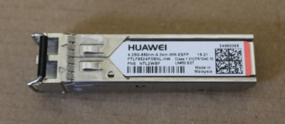 Huawei FTLF8524P3BNL-HW 4.25G-850nm-0.3km-MM ESFP Transceiver  34060365
