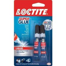 Super Glue 0.07 Oz. Liquid Clear 2 Pack Tubes Each 