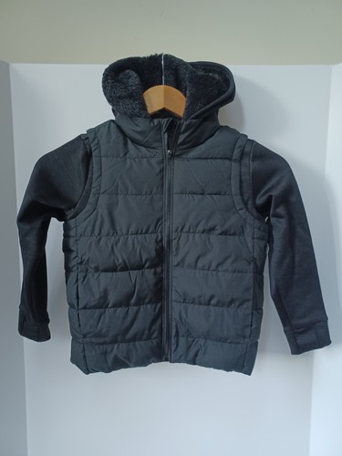 NWT Frost Free Puffer Hooded Jacket w/ Thumb Holes Black Boys XS 5