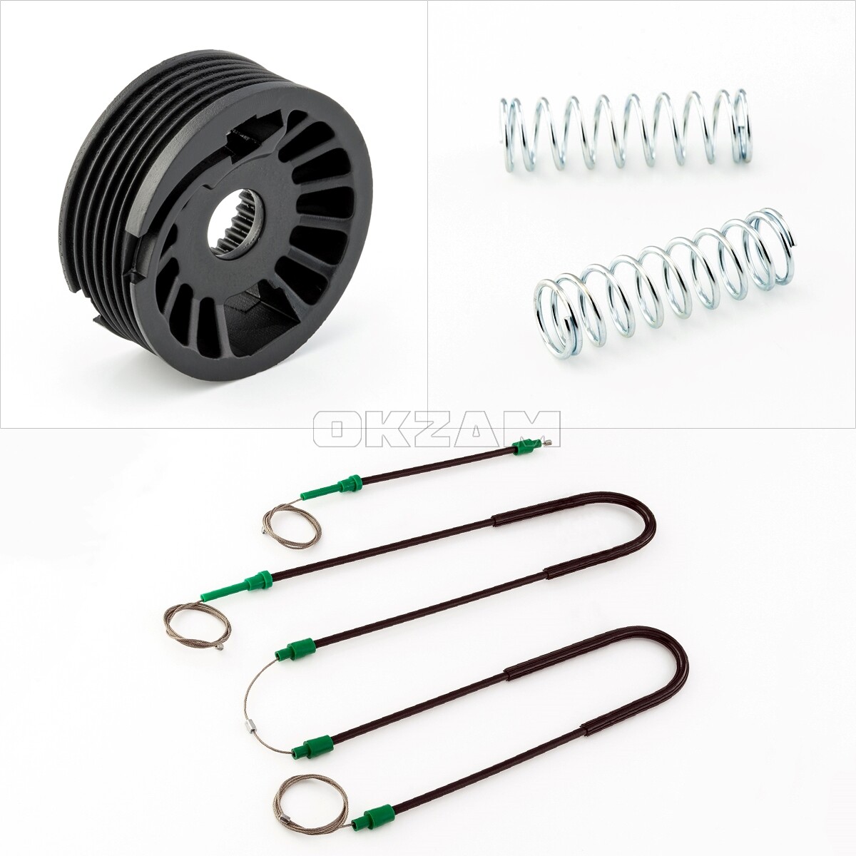 LST Fensterheber Reparatursatz - Umlenkrollen Hinten Links Für Peugeot 206 2D