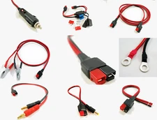 Adapter Cables fit ANDERSON POWERPOLE, Power Supply, Battery, F2, 4mm Post, Ring