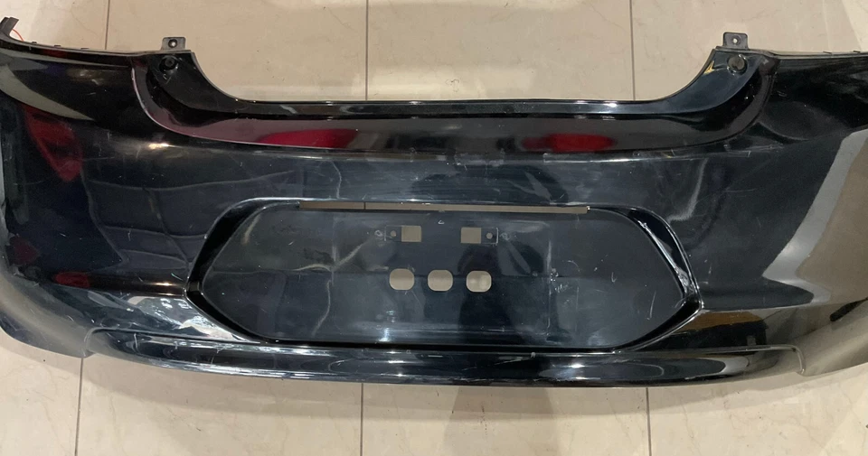 Front Bumper Cover Black 2014-2015 Mitsubishi Mirage ES/DE 6410C033ZZ OEM - Image 3 of 4