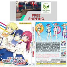 Kanojo Mo Kanojo DVD Girlfriend Anime Season 1  2 Vol.1-24 End FREE Shipping