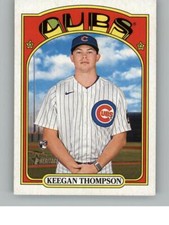 2021 Topps Heritage Keegan Thompson 588 RC Chicago Cubs