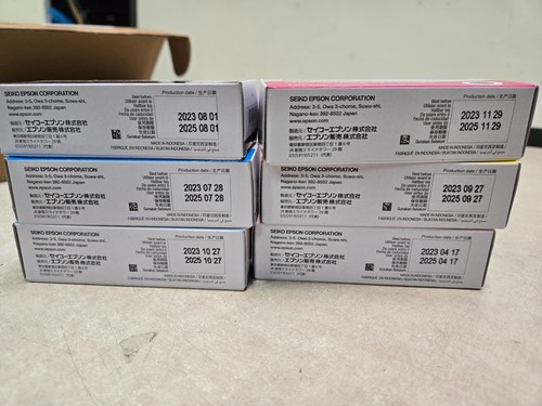Genuine Epson Disc producer PP-100 Ink Cartridge 6 Color Set - Picture 4 of 4