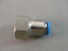Festo Hydraulic Pneumatic Automation Stainless Push In Fitting 5/8" Id 8mm Tube