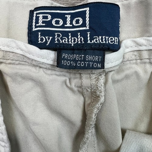 Vintage Polo Ralph Lauren Shorts Mens Size 30 White Casual Chino 90s Pants - Picture 11 of 13