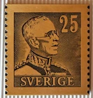Sweden Gustaf V (bronsplakett) - Czeslaw Slania autograph