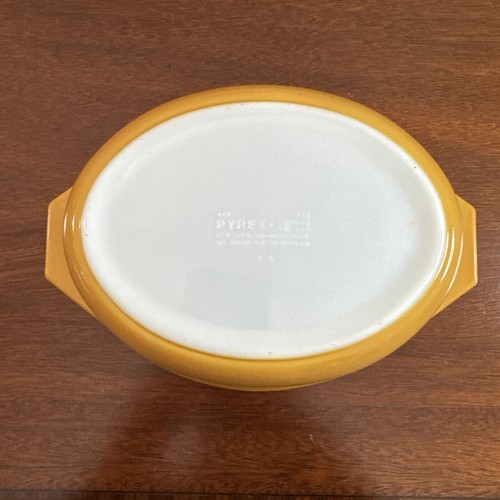 VINTAGE Pyrex #043 Butterfly Gold Oval Casserole Baking Dish 1-1/2 - Picture 12 of 20