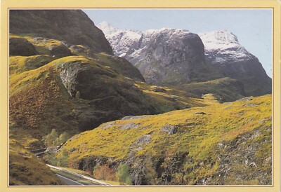 DIE DREI SCHWESTERN - GLENCOE - ARGYLL - GEBRAUCHT - VERSCHICKT - POSTDATUM AUF KARTE 1989