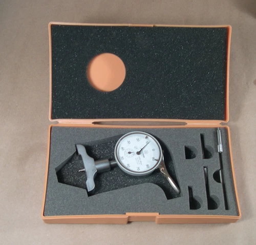 MITUTOYO DIAL DEPTH GAUGE GAGE WITH CASE MACHINIST TOOLING