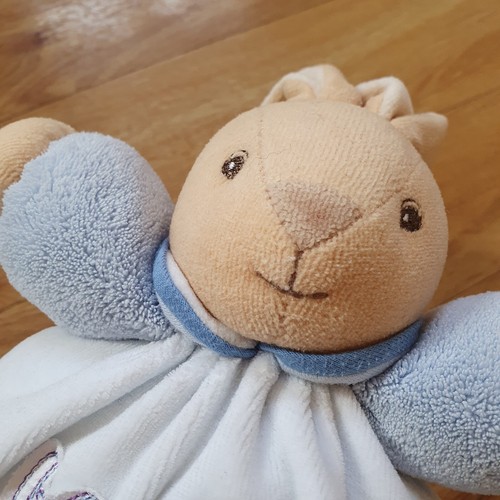 Kaloo Small Chubby Bunny Rabbit Soft Toy Plush Comforter Blue Soother Lapin - Picture 9 of 13
