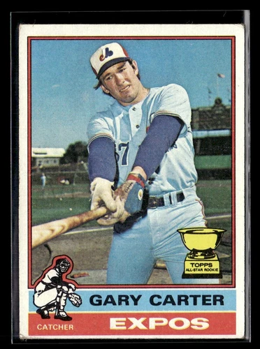GARY CARTER 1976 Topps All Star Rookie GOLD CUP #441 Montreal Expos HOF 2ND YEAR