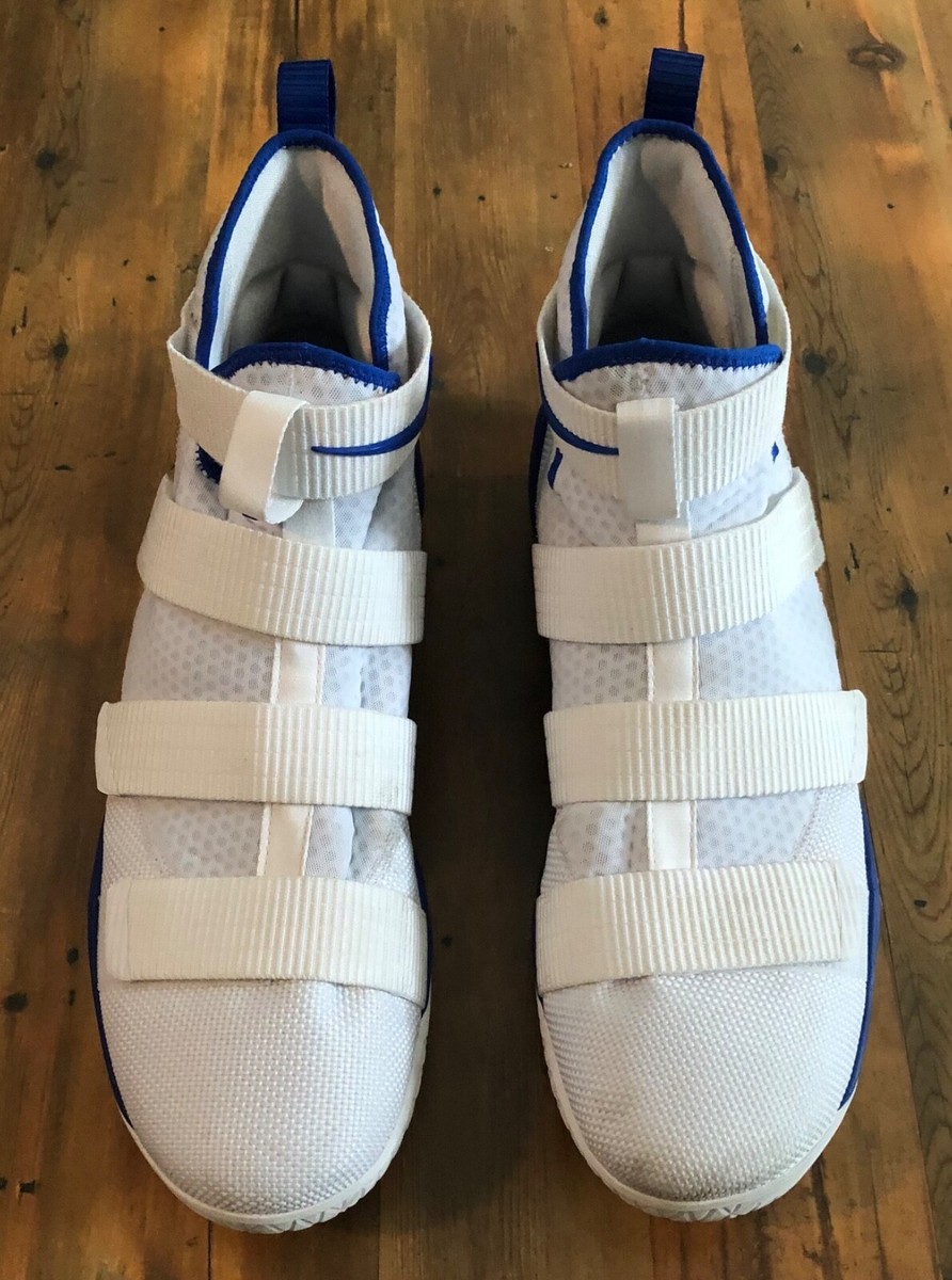 NIKE - LEBRON JAMES - SOLDIER XI (11) - WHITE - SIZE 17.5 | eBay display picture 2