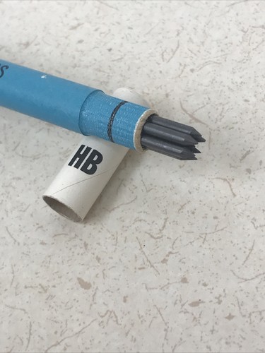 New Vintage Eagle Turquoise Mechanical Pencil Lead HB NOS Made in USA 7 leads - Picture 4 of 5